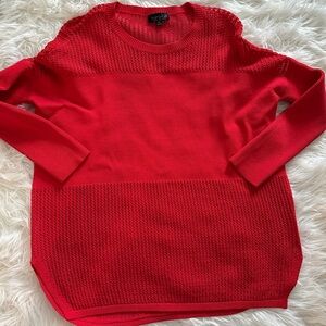 Women’s red TopShop sweater, size 4